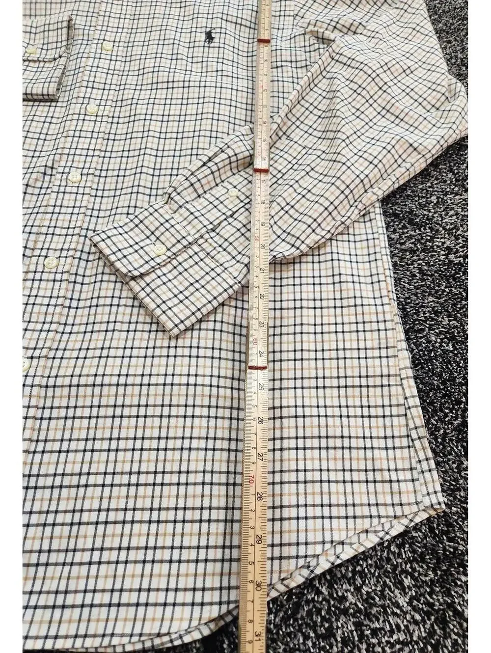 Polo Ralph Lauren Large Button-Down Shirt Plaid Long Sleeve Classic Fit Cotton